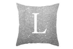 Personalised L cushion cover