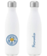 Personalised Leicester City FC Crest Insulated Water Bottle – White